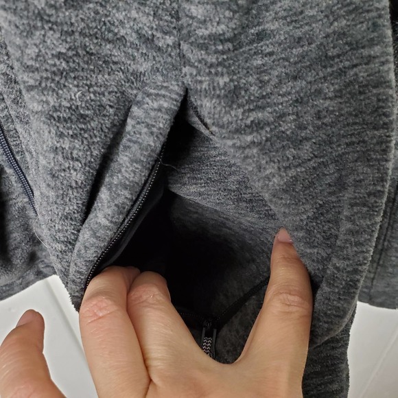 Killtec Women's 12 Gray Full Zip Mock Neck Fleece Sweatshirt - Picture 8 of 13